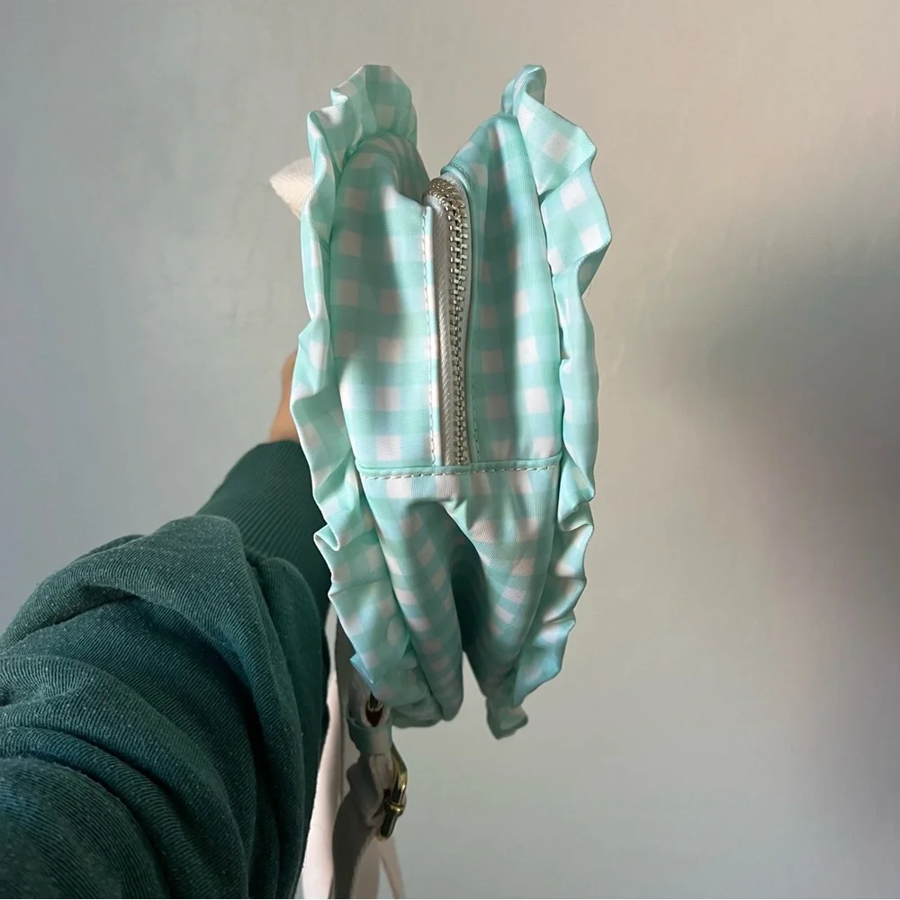 Stoney Clover Lane Heart Ruffle Mint Gingham Backpack Minnie Mouse Disney